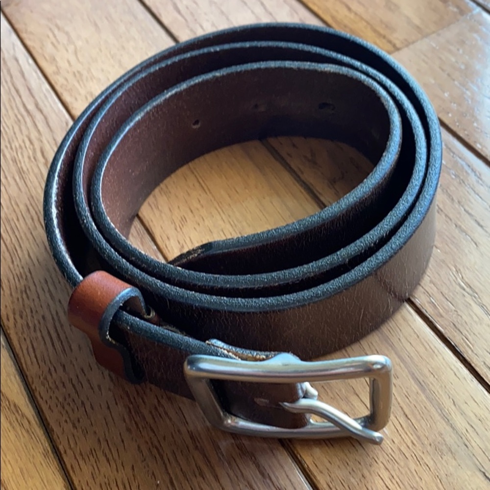 J. Crew leather belt 36 Made in USA